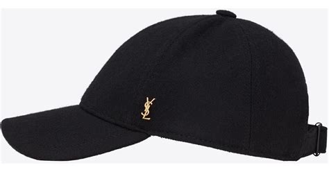 ysl black cap|YSL ball cap.